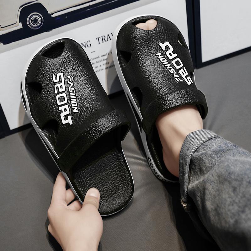 Fashion Summer Men's Fashionable Sandals Breathable New Trendy Garden Slippers Anti-Slip Home Shower Shoes Men's Beach Pool Slides Gym