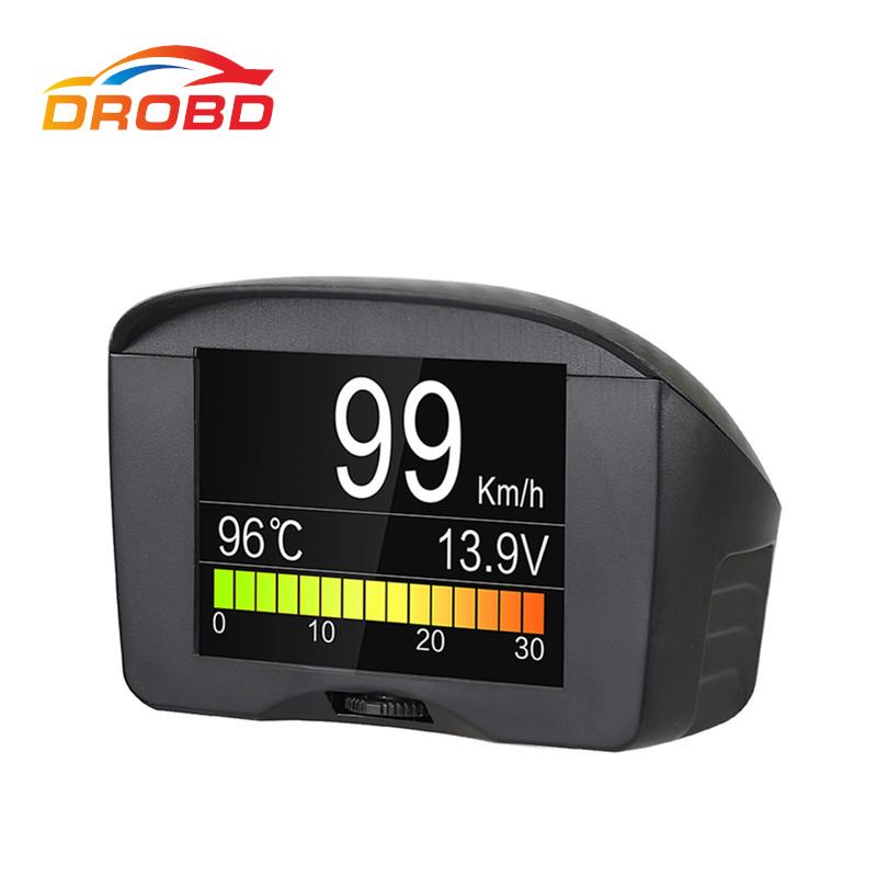 X50 Plus Багатофункціональний Автомобільний OBD Розумний Цифровий Вимірювач Сигналізація Датчик Температури Води Цифровий Вольтметр Вимірювач Швидкості Дисплей