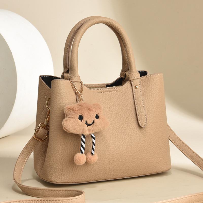 Elegant Casual Tote Bag With Unique Stone Pattern In Black Beige Khaki Blue Burgundy Yellow