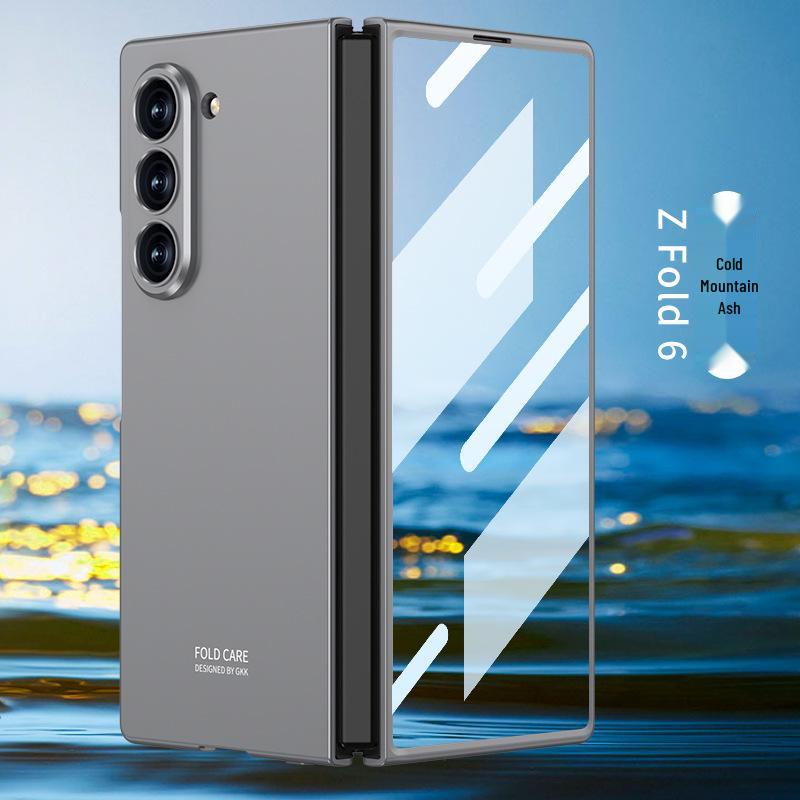 Durable Ultra-Thin Galaxy ZFold6 Case: Foldable Anti-Fall Hard Shell & Screen Protector