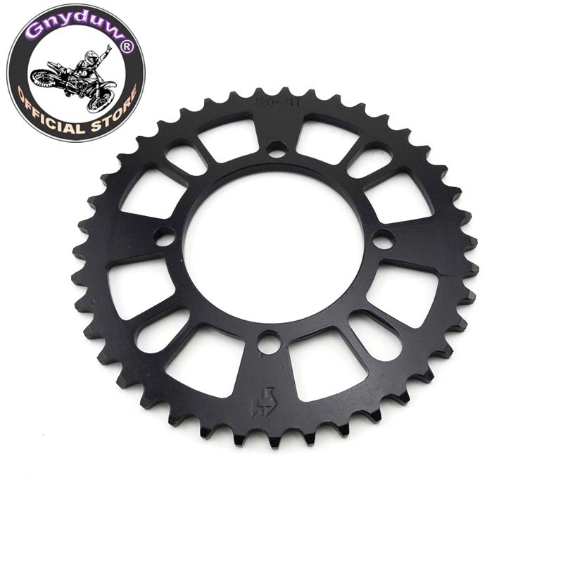 Gnyduw Rear Sprocket 420 76mm 35T/37T/39T/41T/43T For SDG Hub Wheel Pit Dirt Bikes Pitmotards YCF Stomp Thumpstar Parts