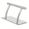 Stainless Steel Footrest – Ergonomic Salon & Home Foot Rest with Anti-Slip Base – 201 Stainless Steel – Silver