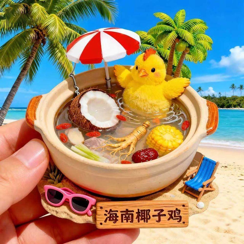 Resin Food Fridge Magnet Magnetic Refrigerator Sticker Cultural Heritage Tourism