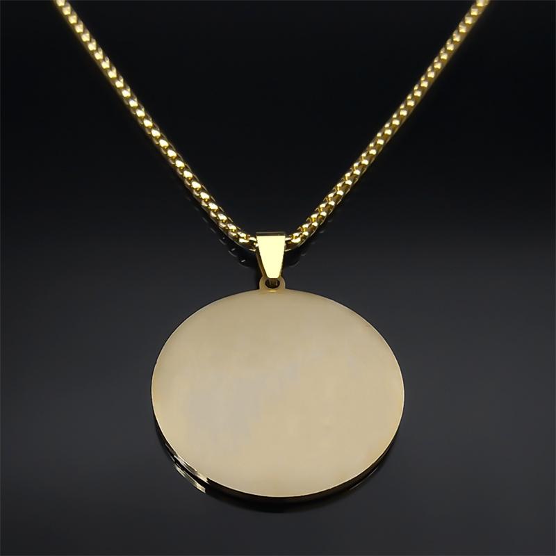 Jewish Tetragrammaton Hebrew Necklace for Women Men Stainless Steel Jehovah Yahweh Christian Israel Amulet Chain Jewelry NZZZ502