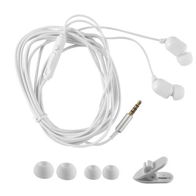 Wired Binaural Deep 3m Cord Music Noise for Cell and MP3 Players with Mic 3.5mm Earphones, In-Ear Headphones, Bass, Lightweight, Extra-Long Headset,