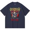230 g/m² 100% Baumwolle Heavy Metal T-Shirt Rockband Beliebte Musik Druck Unisex Schweres Baumwoll-T-Shirt