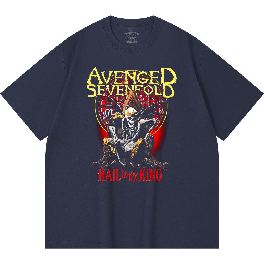 230 g/m² 100% Baumwolle Heavy Metal T-Shirt Rockband Beliebte Musik Druck Unisex Schweres Baumwoll-T-Shirt