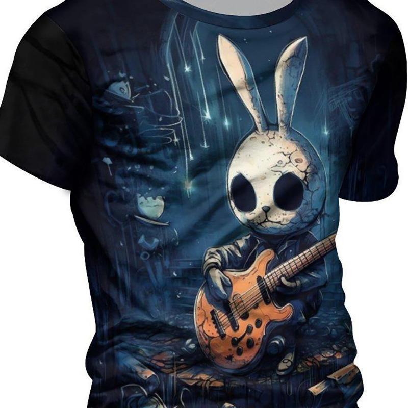 

Летняя модная мужская футболка с забавным набивным рисунком, свободная и дышащая, подходит для улицы на открытом воздухе 5XL