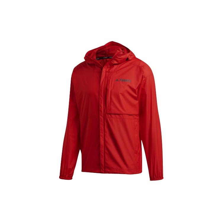 adidas Casual Sports hooded Long Sleeves Jacket Red Men s GE9941 XL