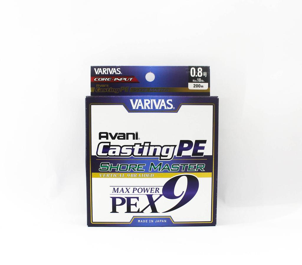 Varivas Linea P.E Avani Shore Master Casting X9 200m P.E 0.8 18lb (0853)