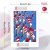 The Cat in the Hat Pattern  3pcs 100% Round Full Drill 5D DIY Diamond Painting Embroidery Cross Stitch Rhinestone Décor