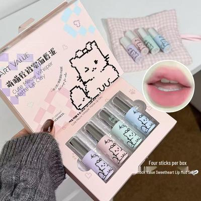 Meow Whisper Matte Lipstick Set: Nude & Low-Saturation Rich Colors