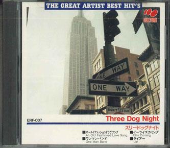 

CD THREE DOG NIGHT - Great Artist Best Hit s ERF007 EASTERN ENTERPR Japan Rock Used