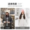 Womens Winter Knit Beanie Hat With Fuzzy Pom Warm Thick Acrylic Cap Cold Weather Outdoor Casual Wear