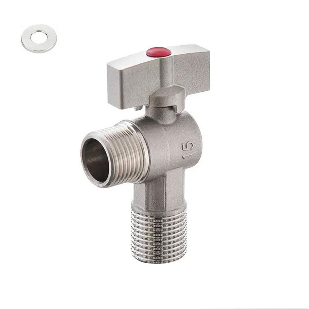 1PC Double Handle 304 Stainless Steel Cold Water Faucet Bathroom Washing Machine Faucet Bathroom Accessories