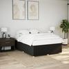 Bed Frame without Mattress Black 140x200 cm Fabric