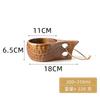 Akazienholz Milchtasse Frühstückstasse Schildkrötenpanzer Finnische Tasse Camping Praktische Tasse Tragbare Outdoor-Tasse Dropshipping Bushcraft