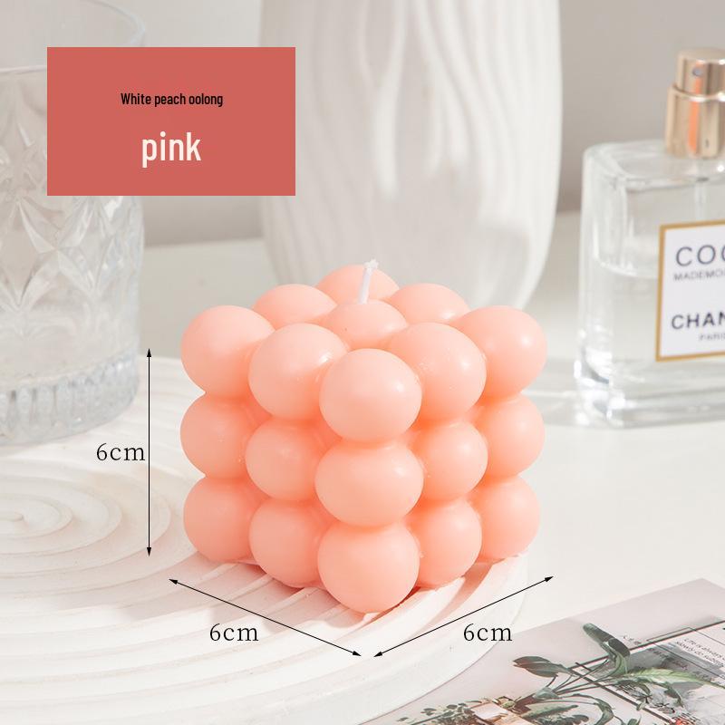 Cross Cube Soy Wax Aromatherapy Candle - Fragrant Home Decor & Birthday Souvenir