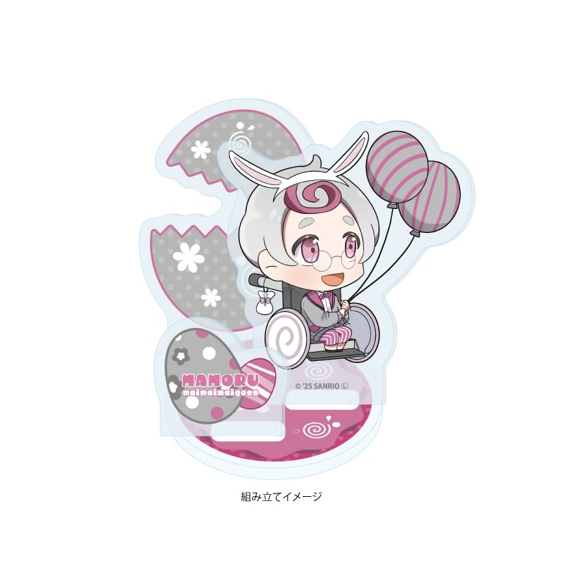 Maimaimaigoen 62 Mamoru Character Acrylic Stand Plate [Mini Illustration]