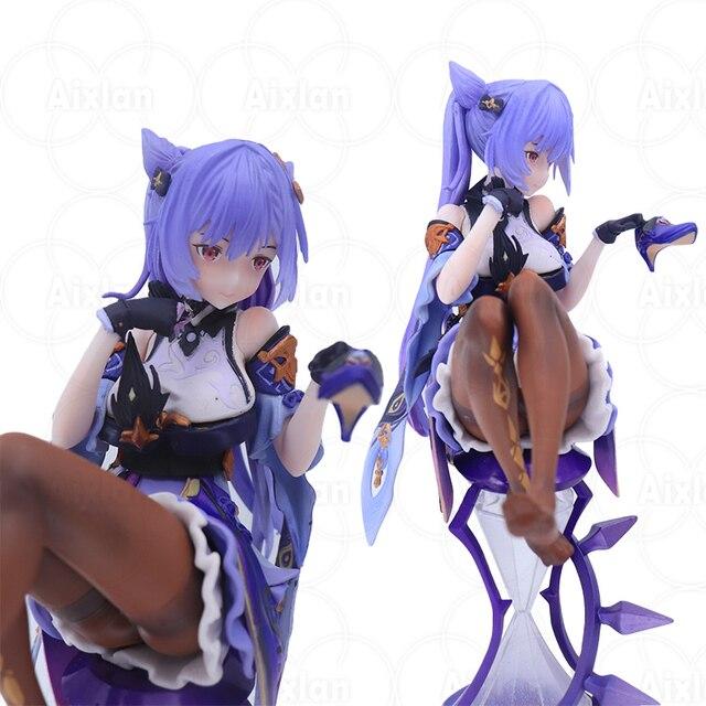 Aixlan 21cm Genshin Impact Keqing Anime Figure Klee Hibana Knight Action Figure Genshin Impact Paimon Figurine Collection Toys