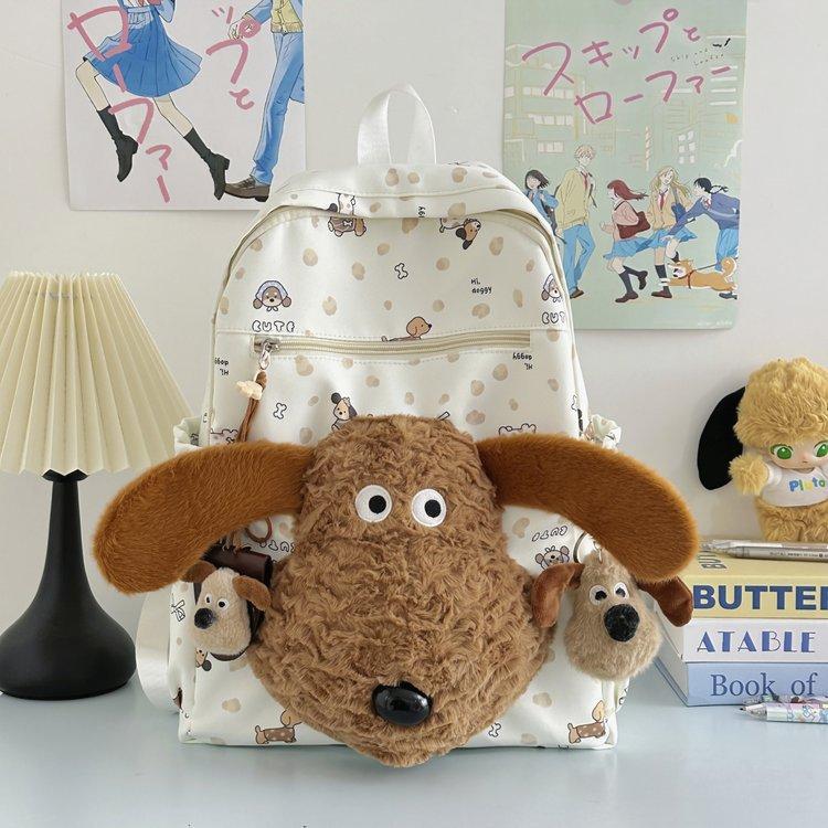 Schoolbag Japanese Design Girl Schoolbag Girl Korean Version Lamb Casual Backpack Versatile High School Student Junior High School Backpack