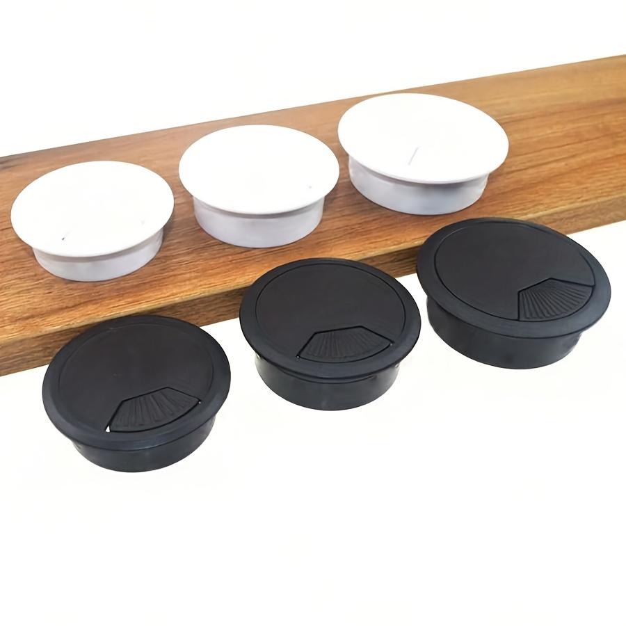 4pcs 60mm Desk Table Plastic Cable Hole Cover PC Computer Desk Round Wire Tidy Grommet Cable Organizer