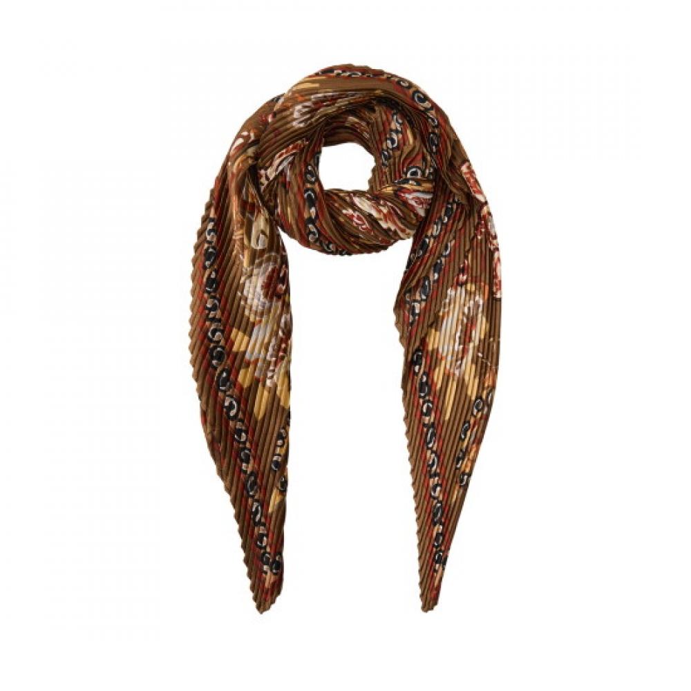 Pleats Me Oriental Flower Scarf Epscf225014