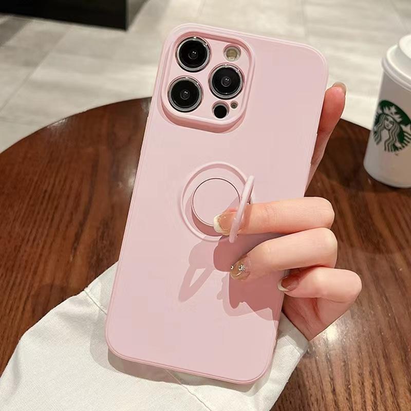 Luxury Liquid Silicone Magnetic Cases For iPhone 17 Air 15 14 13 12 11 16 Pro Max 13 Mini 16 Plus Soft Cover With Ring Holder