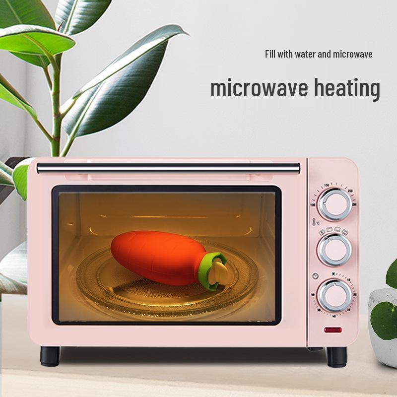 Silicone Explosion-Proof Hot Water Bottle: Portable, Microwaveable Mini Hand Warmer