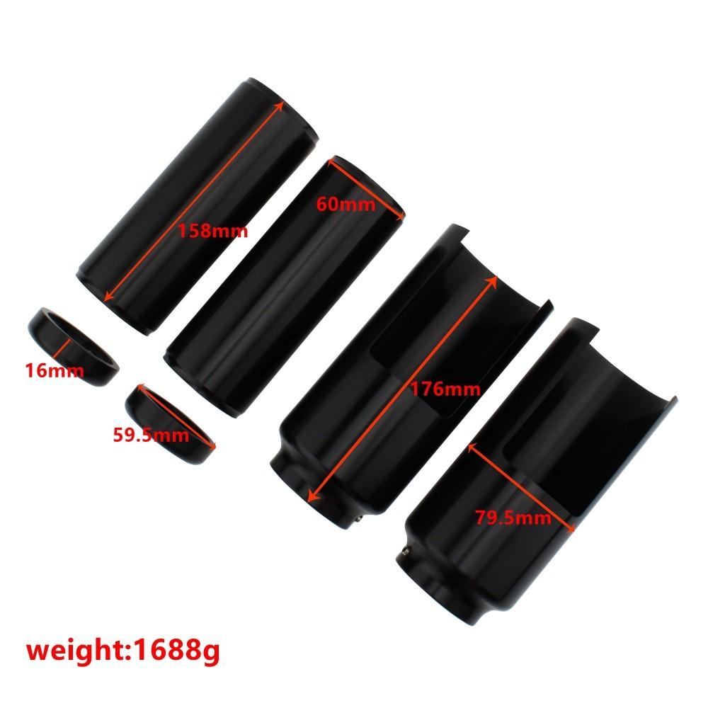 Front Fork Black Shock Absorber Cover Kit For Street Fighter Models 2018