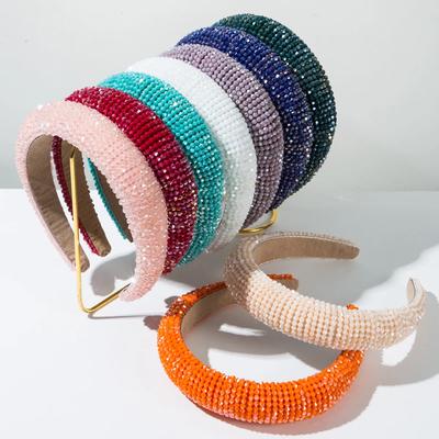 European and American Fashion Baroque Crystal Beaded Wound Headband Hair Accessories Women