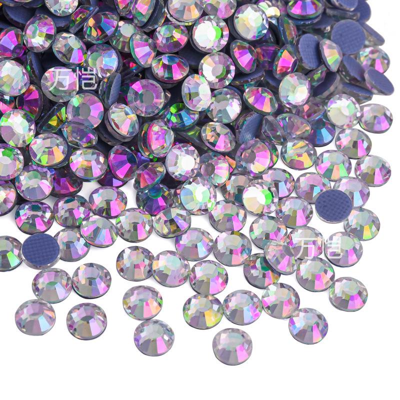 Imitation Glass Hot Diamond Rhinestone, Hot Melt Adhesive Bottom Protein Porcelain White Diy Crystal Beauty Clothing Accessories