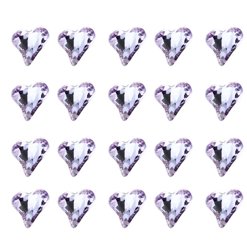20Pcs Luxury 3D Nail Art Crafts Rhinestones Charms DIY Nail Designs Crystal Gems Dangle Manicure Nail Jewelry Diamonds