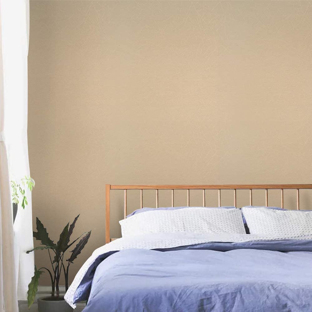 Tapet Mătase Bej Embosat Autoadeziv Decojire și Aplicare Tapet Amovibil Tapet Bucătărie Vinil Texturat Dulap