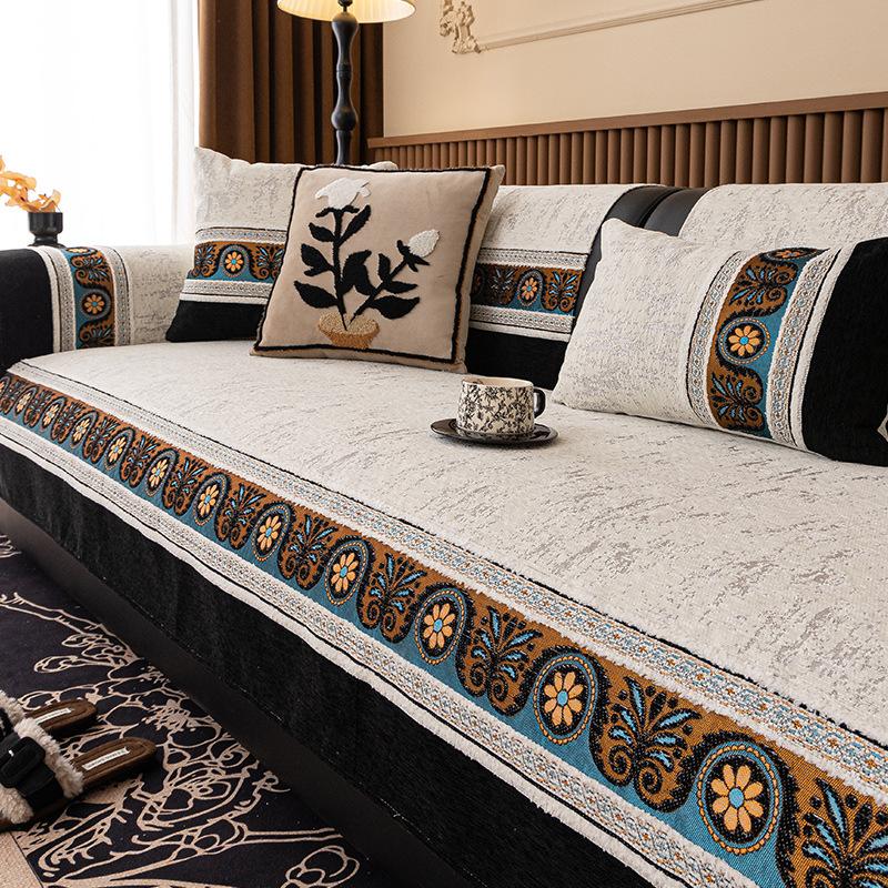 Light Luxury Sofa Cushion Universal In All Seasons  New High-End Seat Cushion Non-Slip And Anti-Cat Scratch Sofa Cover Cloth Towel