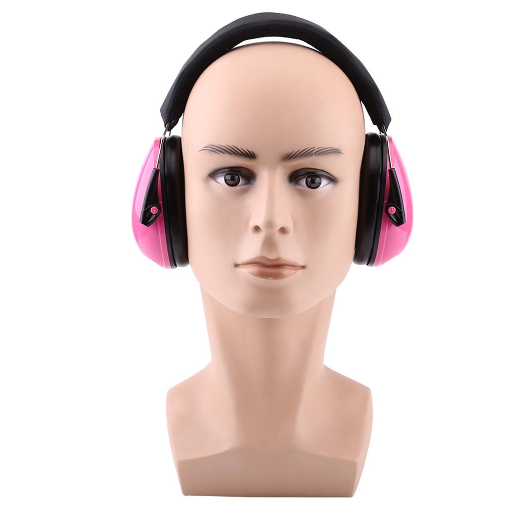 Baby Sleeping Hearing  ors Foldable Earmuffs for Children (Pink)