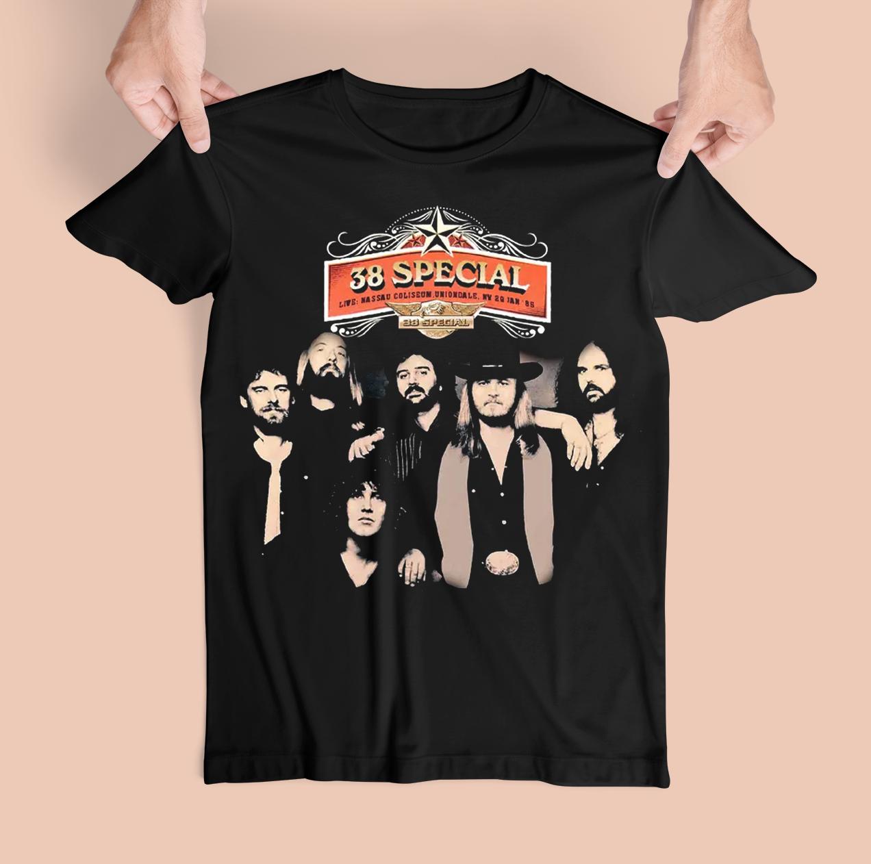 Members Of 38 Special Band Heavy Cotton Black Unisex Classic Shirt KN096 Unisex T-Shirt L