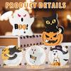 New Halloween Decorations Pumpkin Wooden Ornaments Ghost Festival Atmosphere Decoration Dwarf Ghost Black Cat Wood Products