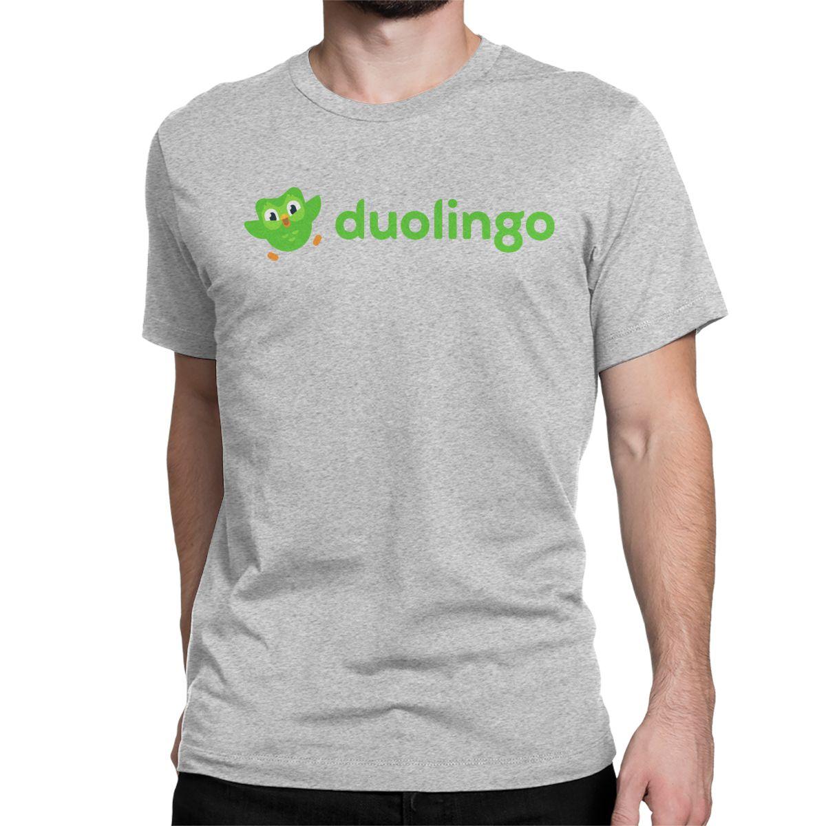 

Футболка Duolingo Чоловіки Жінки Мультяшний Гумор Бавовняні Футболки Круглий Комір Коротка Рукава Футболка Ідея Подарунка Топи 4XL