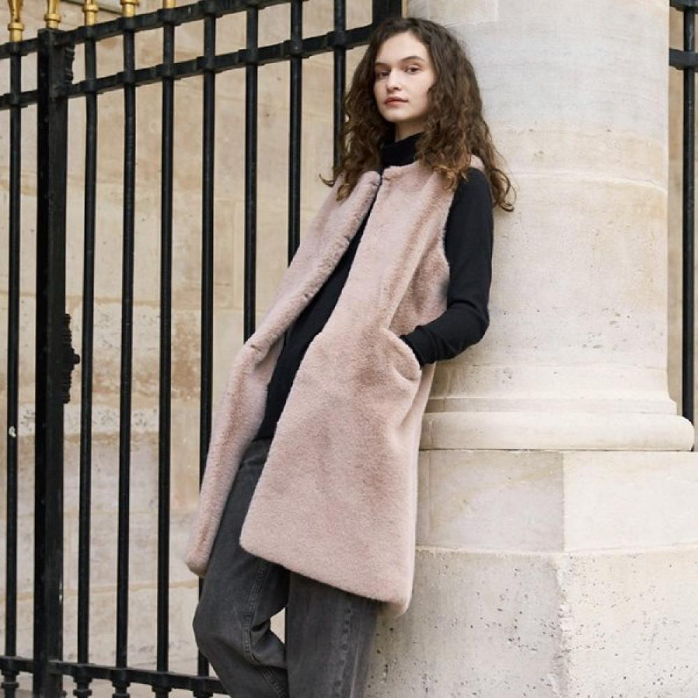 

Faux Fur Mrd Laon Vest Lvt027krfkf BEIGE/M