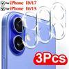 1-3Pcs Camera Len Tempered Glass Films for Apple iPhone 17 16 15 14 13 Pro Max 17Air Phone Back Lens Screen Protectors Cover 4