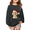 Children's Fashionable Casual Long-sleeved Loose Christmas Print Pullover Sweatshirt