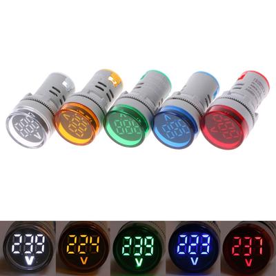 AC 60-500V 22mm digitální voltmetr Měřič napětí Monitor Indikační signální světla