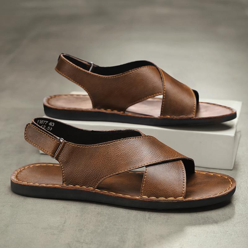 

Тапочки мужские удобные домашние шлепанцы уличные повседневные сандалии мужские легкие дышащие пляжные тапочки мужские 38 коричневый