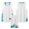 Men Women Basketball Uniform Set Quick Dry Breathable Sleeveless Jersey Training Game Wear Adults