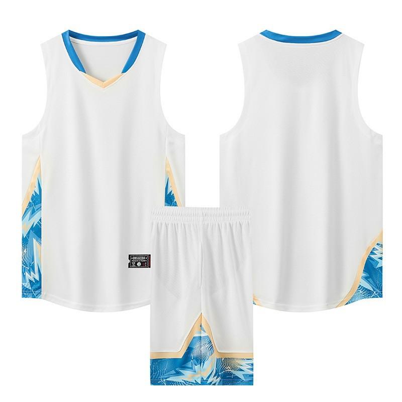 Men Women Basketball Uniform Set Quick Dry Breathable Sleeveless Jersey Training Game Wear Adults