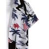 Men's Hawaiian Beach Button Loose Casual Short Sleeved Shirt, Fashionable and Informal Beach Shirt, Tropical Vacation Summer