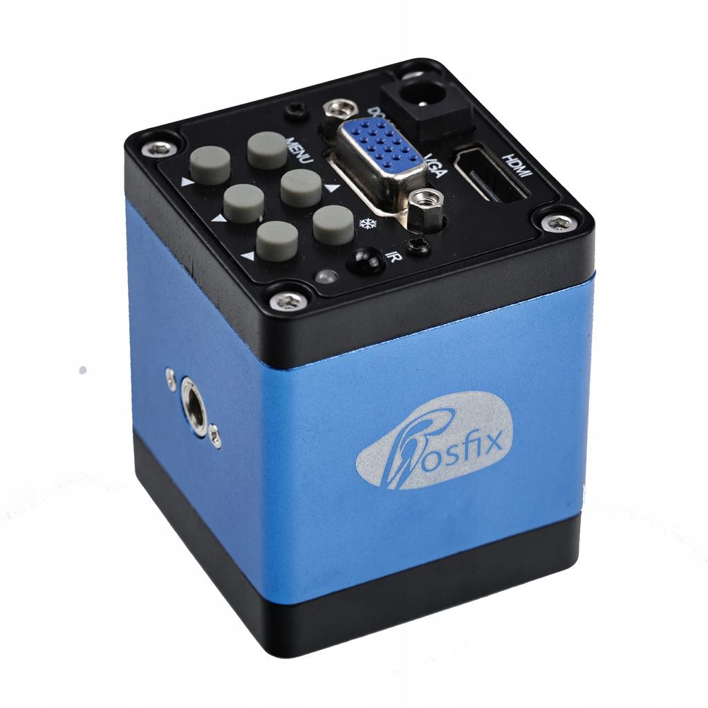 Rosfix Zestaw Mikroskopowy Draco BLUE PRO 2w1 – Kamera 2MP FullHD i Obiektyw 180x | HDMI/VGA | Profesjonalna Jakość Obrazu