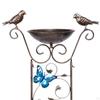 Combinație de baie de păsări și spalier pentru plante pentru eleganța grădinii în aer liber