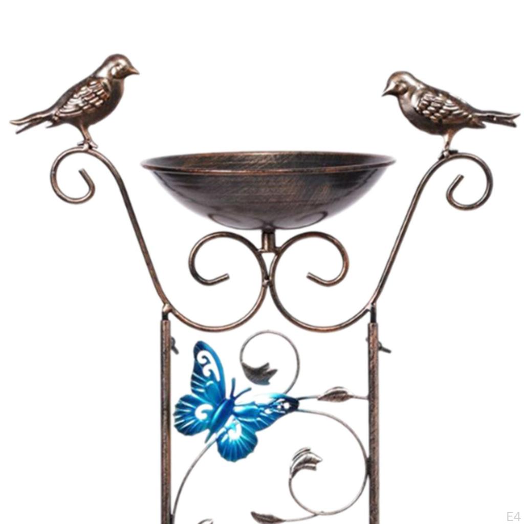 Combinație de baie de păsări și spalier pentru plante pentru eleganța grădinii în aer liber